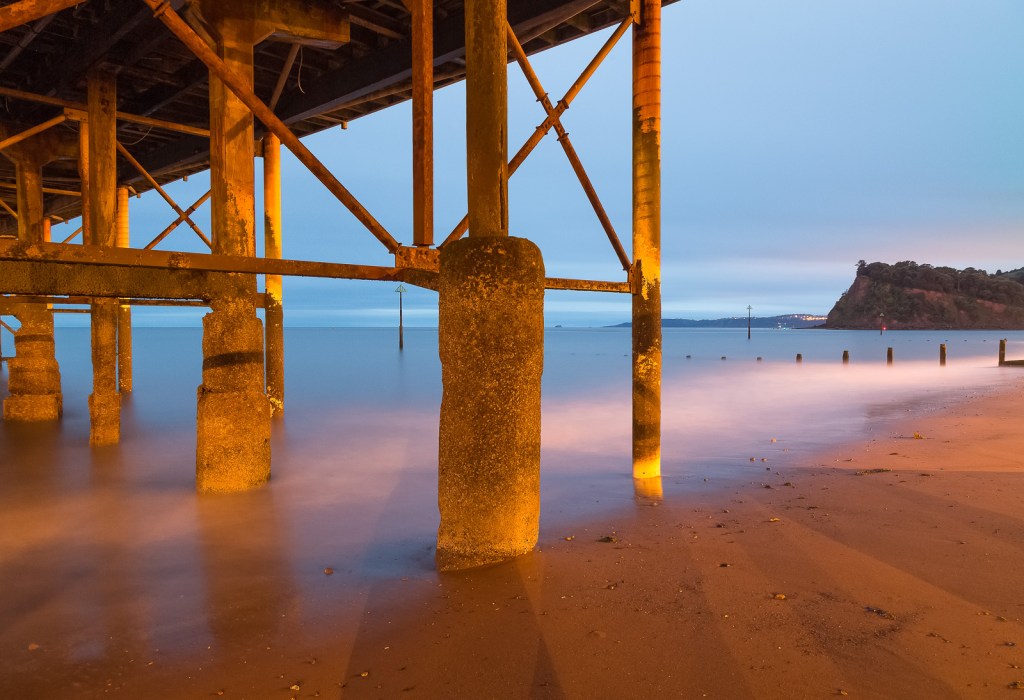 Teignmouth Pier and the Ness, before dawn