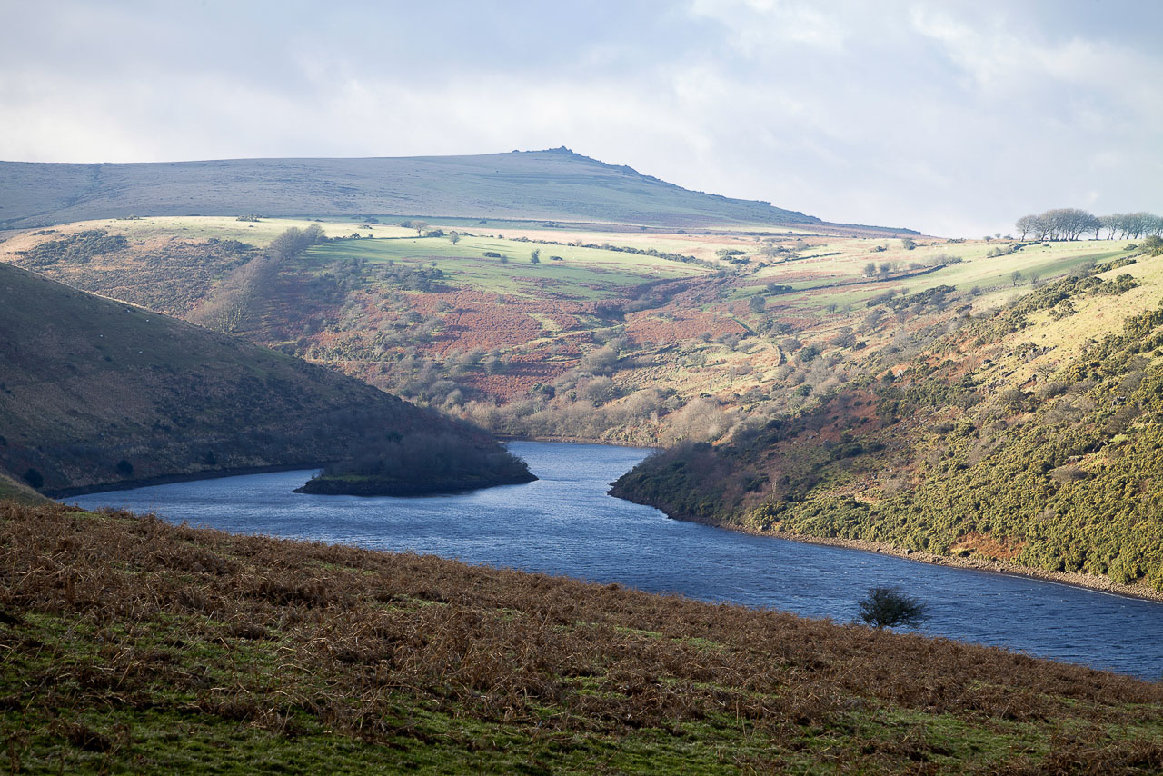Sourton Tors from the Meldon reservoir